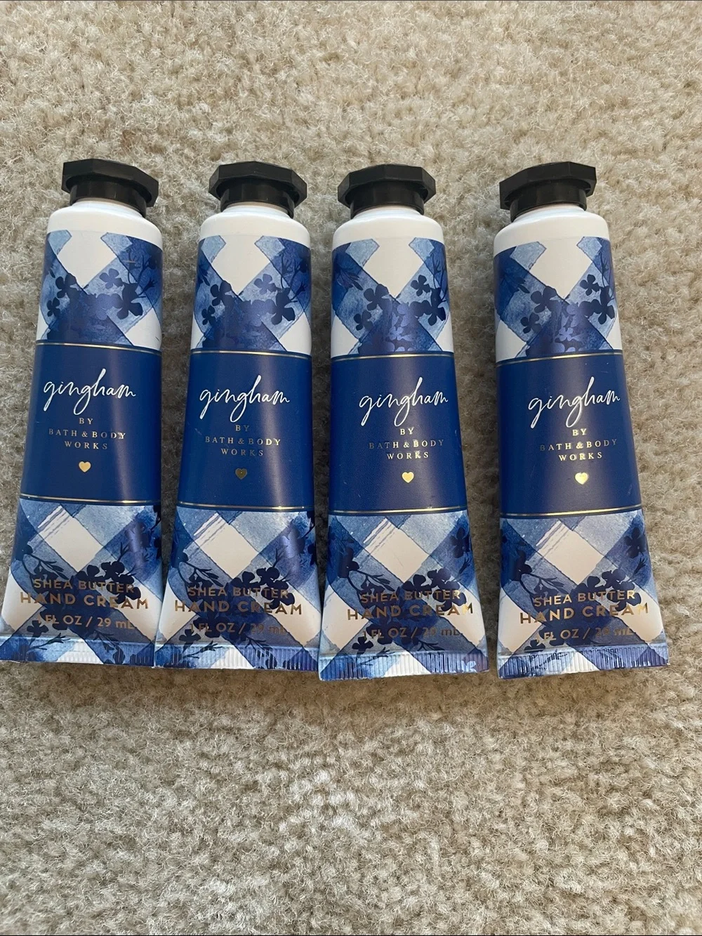 Bath & Body Works 4x 1oz Gingham Shea Butter Hand Cream smells divine! NIP